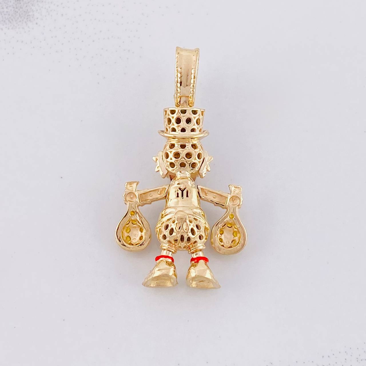 Pendant Duck Money Bags 5.65g / 1 1/2 in Yellow Gold 18K