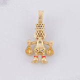 Pendant Duck Money Bags 5.65g / 1 1/2 in Yellow Gold 18K