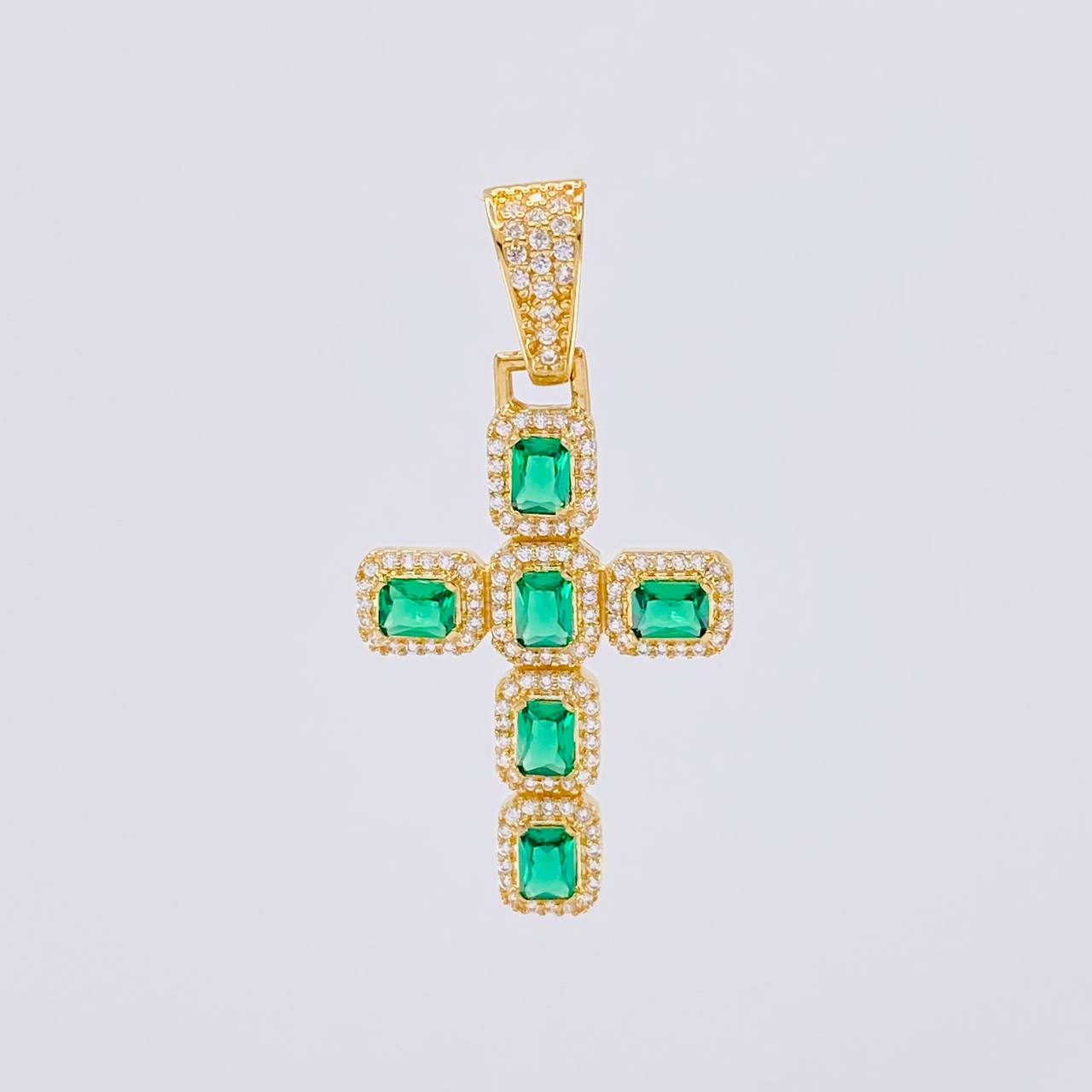 Pendant Dense Cross 3.45g / 1 1/2 in Yellow Gold 18K