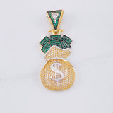 Pendant Money Bag 13.45g / 2 in Yellow Gold 18K