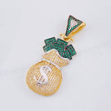 Pendant Money Bag 13.45g / 2 in Yellow Gold 18K