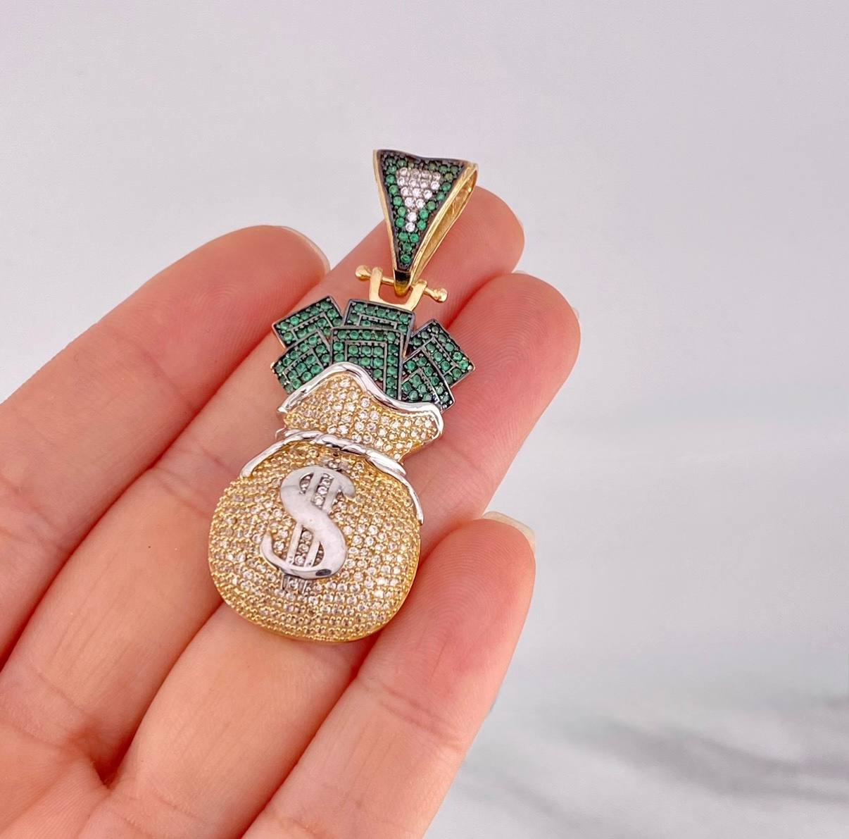 Pendant Money Bag 13.45g / 2 in Yellow Gold 18K