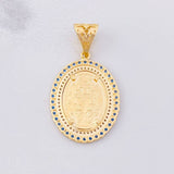 Miraculous Virgin Pendant 7.35g / 1 1/2 in Yellow Gold 18K