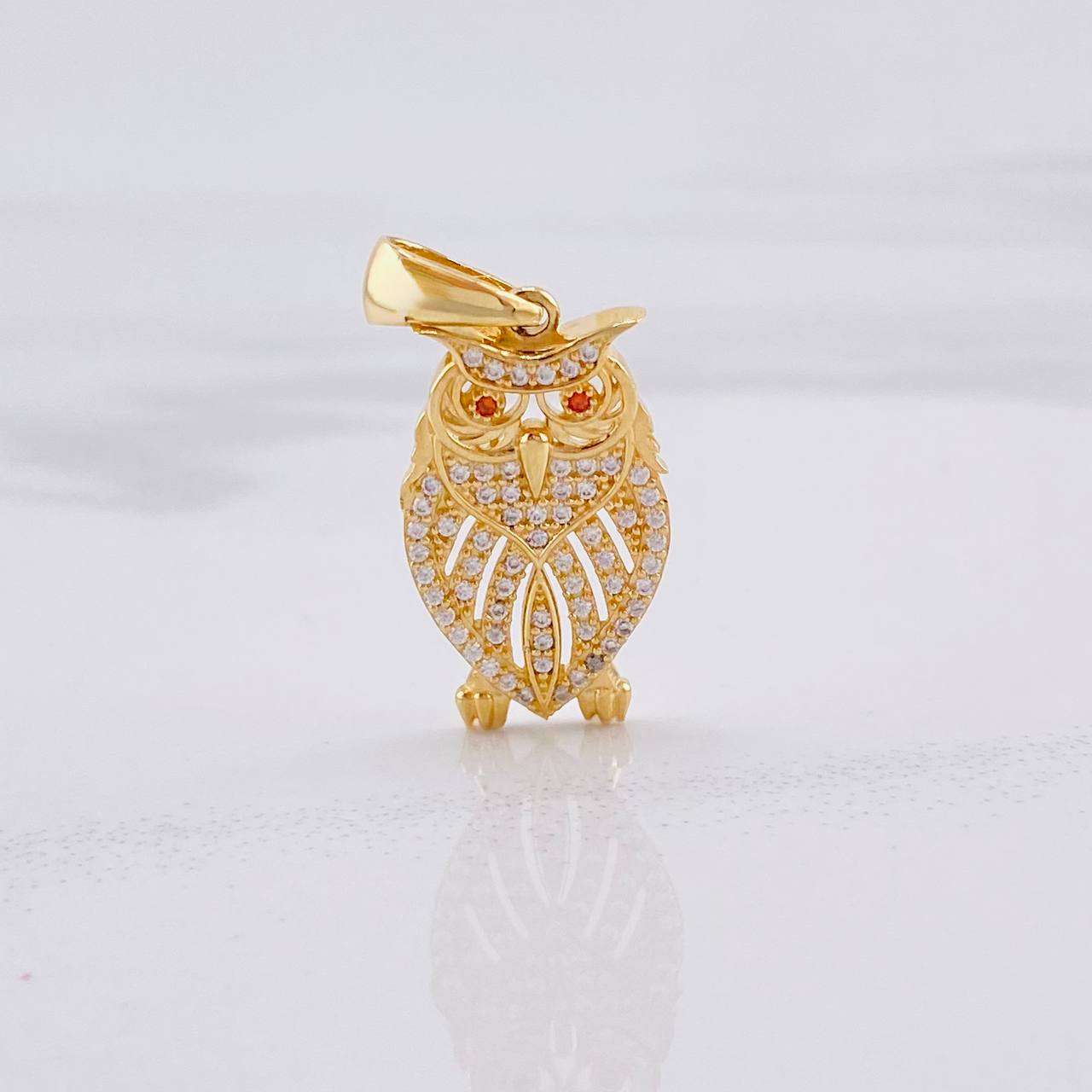 Pendant Owl 3.3g / 1 1/4 in Yellow Gold 18K