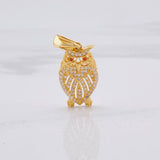 Pendant Owl 3.3g / 1 1/4 in Yellow Gold 18K