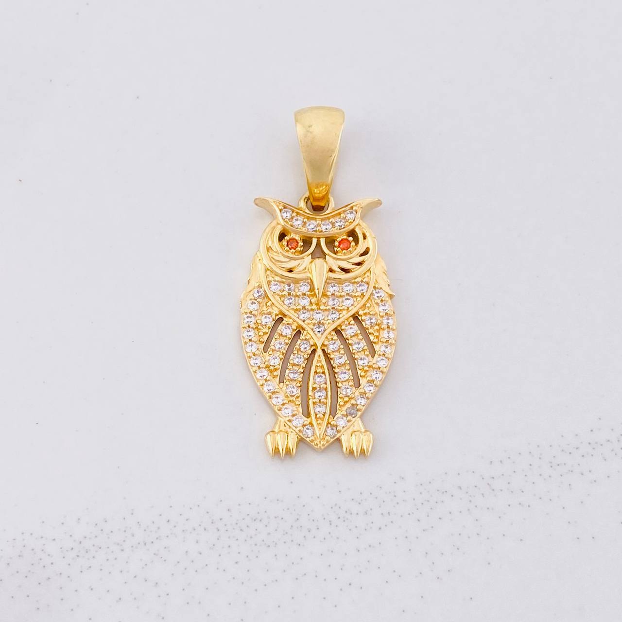 Pendant Owl 3.3g / 1 1/4 in Yellow Gold 18K