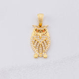 Pendant Owl 3.3g / 1 1/4 in Yellow Gold 18K
