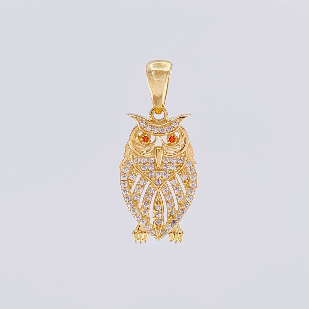Pendant Owl 3.3g / 1 1/4 in Yellow Gold 18K