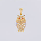 Pendant Owl 3.3g / 1 1/4 in Yellow Gold 18K