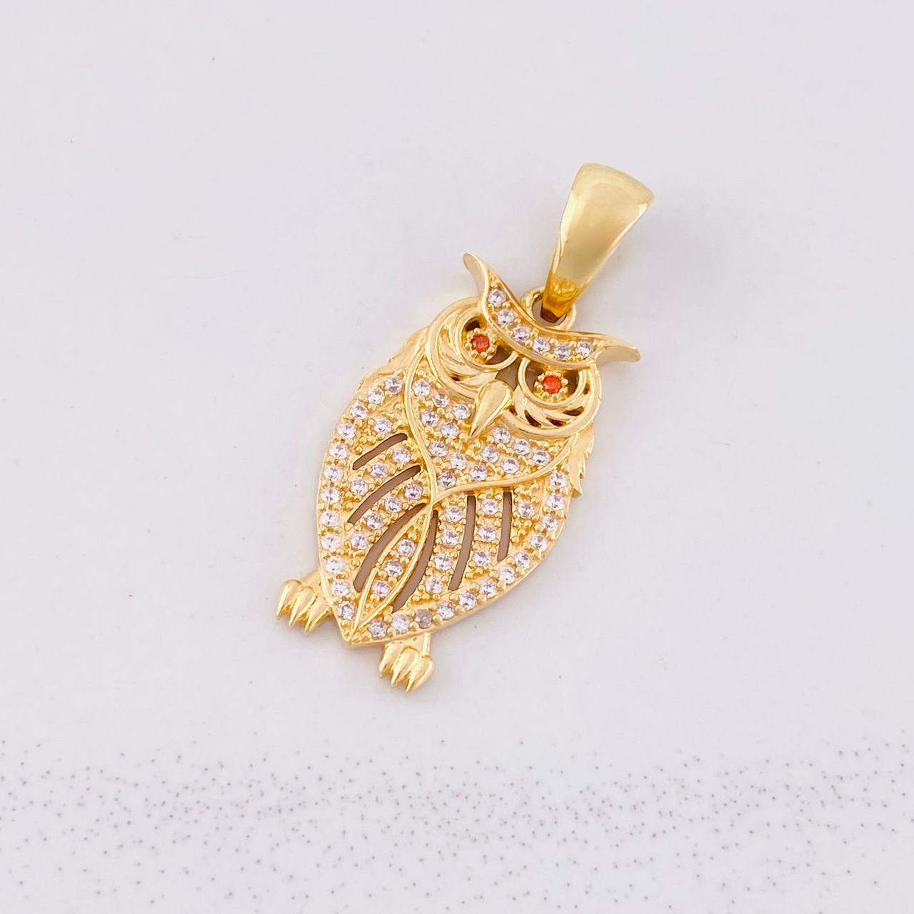 Pendant Owl 3.3g / 1 1/4 in Yellow Gold 18K