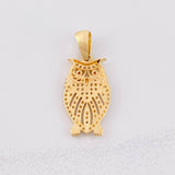 Pendant Owl 3.3g / 1 1/4 in Yellow Gold 18K