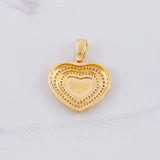 Diamond Cut Heart Pendant 9.9g / 1 1/2 in Yellow Gold 18K
