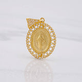 Miraculous Virgin Pendant 4g / 1 1/4 in Yellow Gold 18K