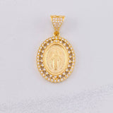 Miraculous Virgin Pendant 4g / 1 1/4 in Yellow Gold 18K