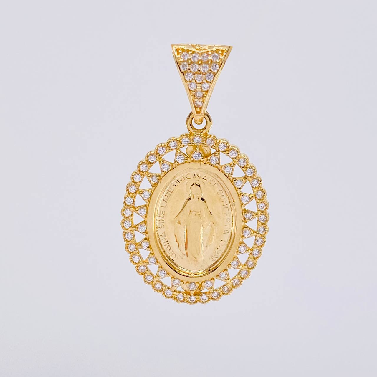 Miraculous Virgin Pendant 4g / 1 1/4 in Yellow Gold 18K