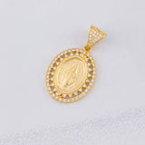 Miraculous Virgin Pendant 4g / 1 1/4 in Yellow Gold 18K