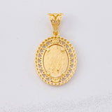 Miraculous Virgin Pendant 4g / 1 1/4 in Yellow Gold 18K