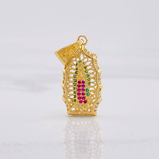 Our Lady of Guadalupe Pendant 3.5g / 1 1/4 in Yellow Gold 18K