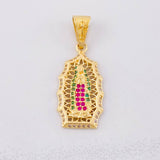 Our Lady of Guadalupe Pendant 3.5g / 1 1/4 in Yellow Gold 18K