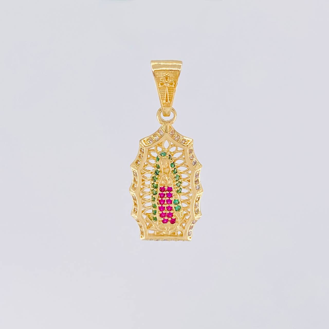 Our Lady of Guadalupe Pendant 3.5g / 1 1/4 in Yellow Gold 18K