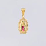 Our Lady of Guadalupe Pendant 3.5g / 1 1/4 in Yellow Gold 18K