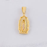 Our Lady of Guadalupe Pendant 3.5g / 1 1/4 in Yellow Gold 18K