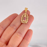 Our Lady of Guadalupe Pendant 3.5g / 1 1/4 in Yellow Gold 18K