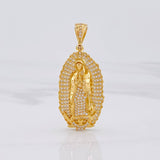 Our Lady of Guadalupe Pendant 9.5g / 1 3/4 in Yellow Gold 18K