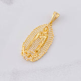 Our Lady of Guadalupe Pendant 9.5g / 1 3/4 in Yellow Gold 18K