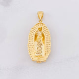 Our Lady of Guadalupe Pendant 9.5g / 1 3/4 in Yellow Gold 18K