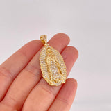 Our Lady of Guadalupe Pendant 9.5g / 1 3/4 in Yellow Gold 18K