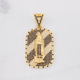 Our Lady of Guadalupe Plaque Pendant 10.95g / 1 3/4 in Yellow Gold 18K