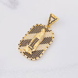 Our Lady of Guadalupe Plaque Pendant 10.95g / 1 3/4 in Yellow Gold 18K