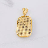 Our Lady of Guadalupe Plaque Pendant 10.95g / 1 3/4 in Yellow Gold 18K
