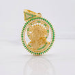 Pendant Christ's Face 11.9g / 1 3/4 in Yellow Gold 18K