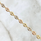 Bracelet GC 3gr / 7 in / Three Golds 18K