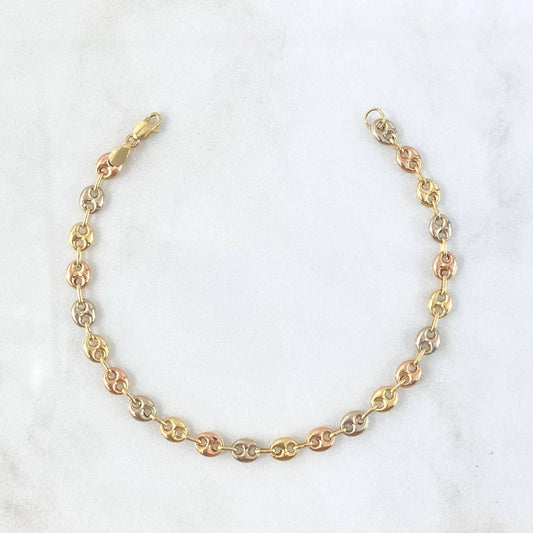 Bracelet GC 2.25gr / 7in / Three 18K Golds