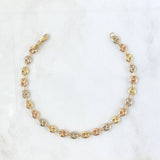 Bracelet GC 3gr / 7 in / Three Golds 18K