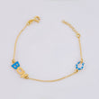 Bracelet Adjustable Rolo Continuous Boy Horseshoe 1.35g / 6 1/4 in - 5 1/2 in / 1.3mm Yellow Gold 18K