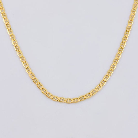 Cadena Escalera 4.1g / 20 in / 2.1mm Oro Amarillo 18K