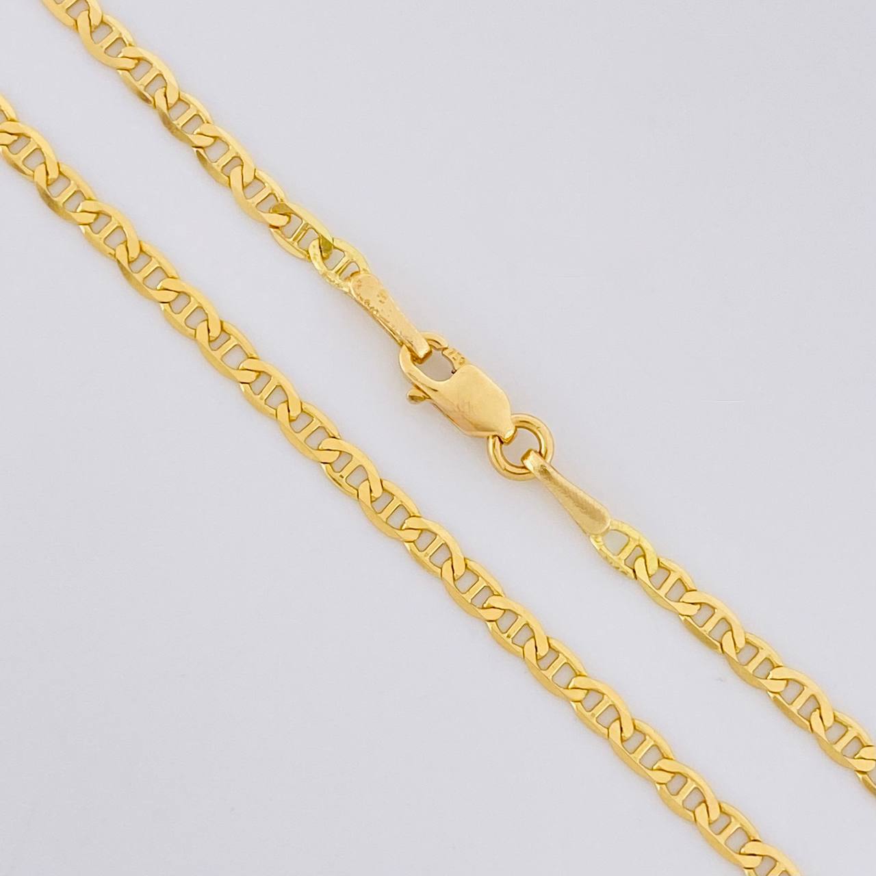 Flat Mariner Chain 4.1g / 20 in / 2.1mm 18K Yellow Gold