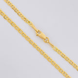 Flat Mariner Chain 4.1g / 20 in / 2.1mm 18K Yellow Gold