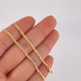 Flat Mariner Chain 4.15g / 18 in / 2.3mm 18K Yellow Gold