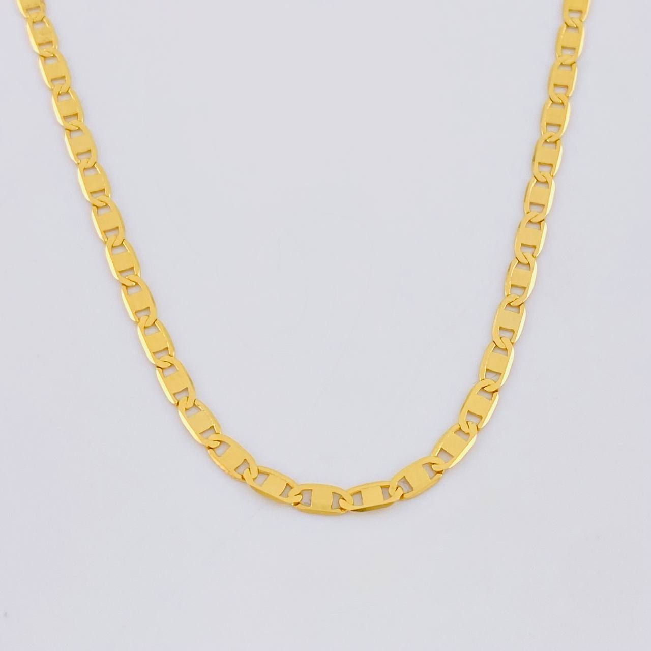 Cadena Plana 4.7g / 20 in / 2.5mm Oro Amarillo 18K