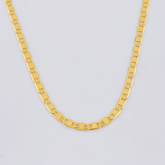 Cadena Escalera Plana 4.35g / 18 in / 2.4mm Oro Amarillo 18K