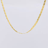Cadena Plana 4.7g / 20 in / 2.5mm Oro Amarillo 18K