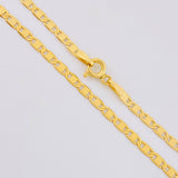 Cadena Plana 4.7g / 20 in / 2.5mm Oro Amarillo 18K