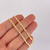 Cadena Plana 4.7g / 20 in / 2.5mm Oro Amarillo 18K