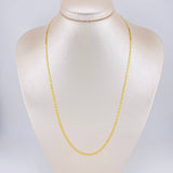 Cadena Plana 4.7g / 20 in / 2.5mm Oro Amarillo 18K