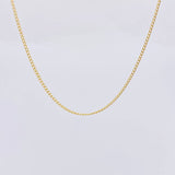 Cadena Mini Cubana 1.45g / 16 in / 2mm Oro Amarillo 18K